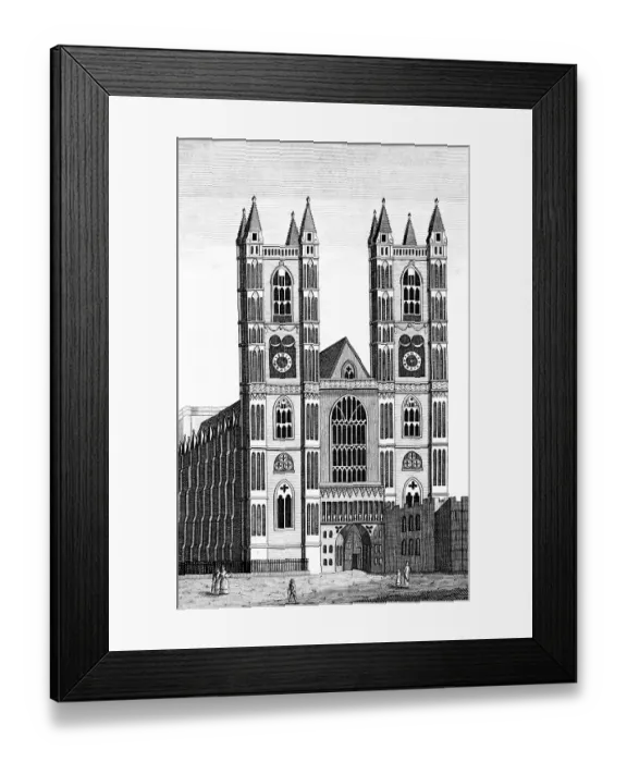 Framed Print : Westminster Abbey, Westminster Abbey western front