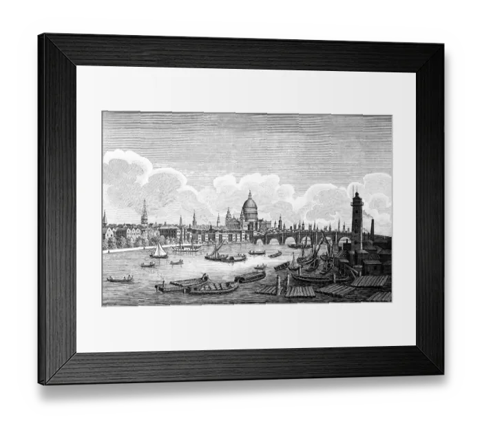 Framed Print : Cityscape of London on the Thames