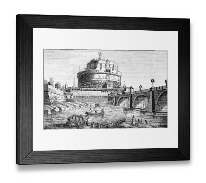 Framed Print : Castel Sant'Angelo, Castel Sant'Angelo on the Tiber Framed Print : Castel Sant'Angelo, Castel Sant'Angelo on the Tiber