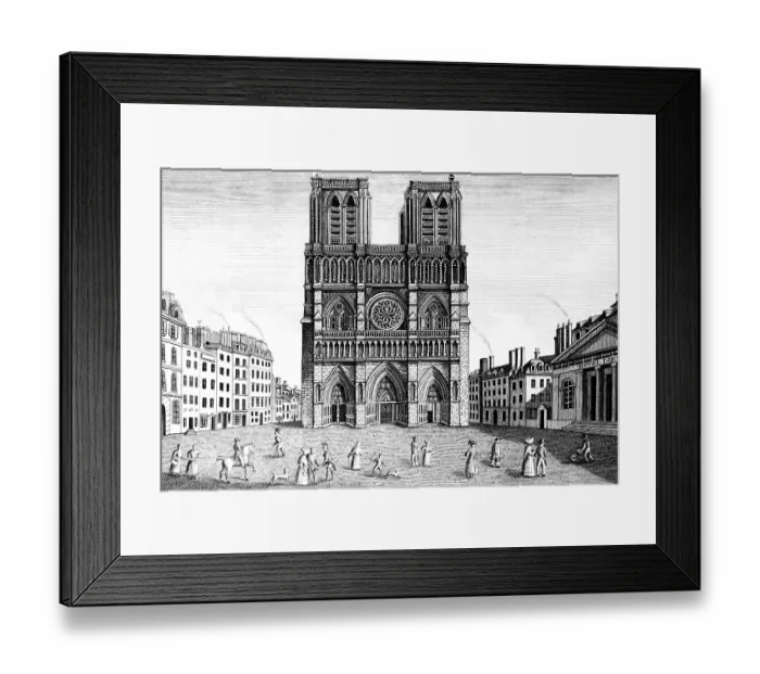 Framed Print : Notre Dame Cathedral, Paris, France