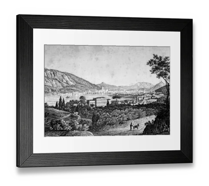Framed Print : Como on Lake Como, Lake Como, Lombardy