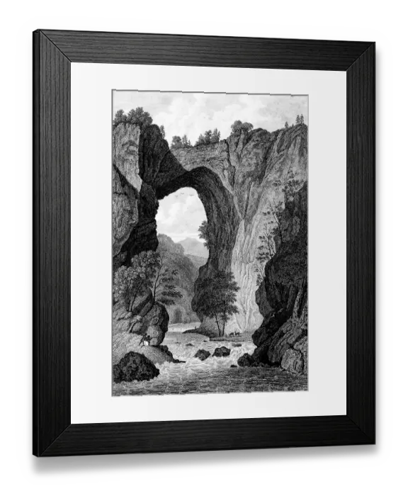 Framed Print : Natural Bridge, the natural bridge in the state of Virginia Framed Print : Natural Bridge, the natural bridge in the state of Virginia