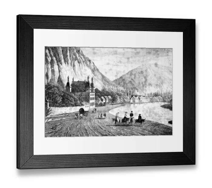 Framed Print : The baths of Bad Ems an der Lahn