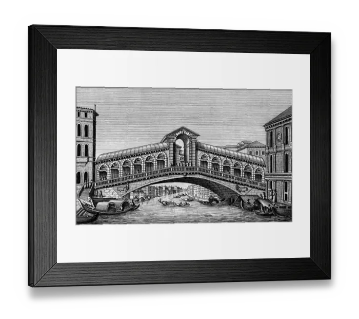 Framed Print : Ponte di Rialto, Rialto bridge over the Grand Canal Framed Print : Ponte di Rialto, Rialto bridge over the Grand Canal