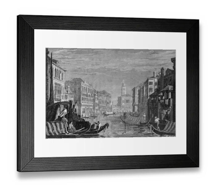 Framed Print : On the Grand Canal in Venice, Italy Framed Print : On the Grand Canal in Venice, Italy