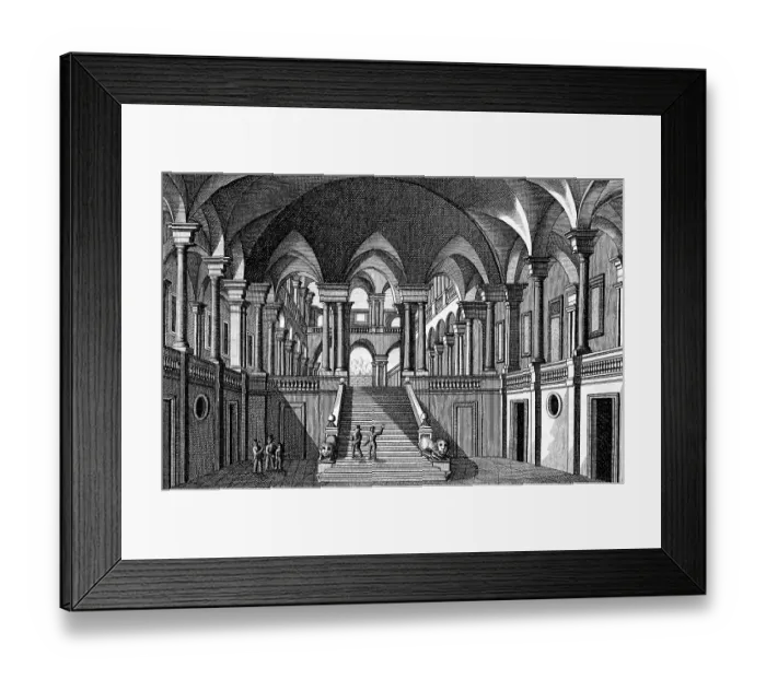 Framed Print : West wing of the university in Venice
