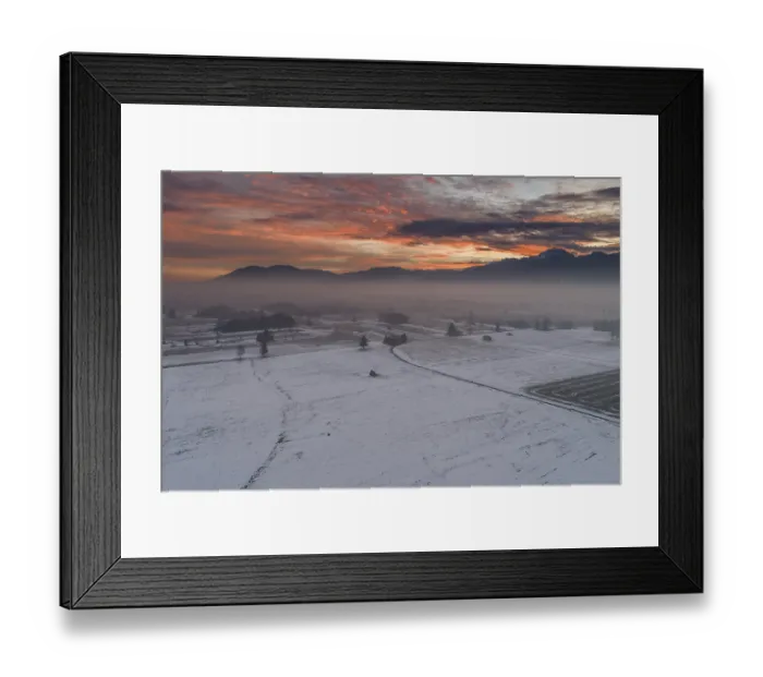 Framed Print : Morning atmosphere, dawn, clouds