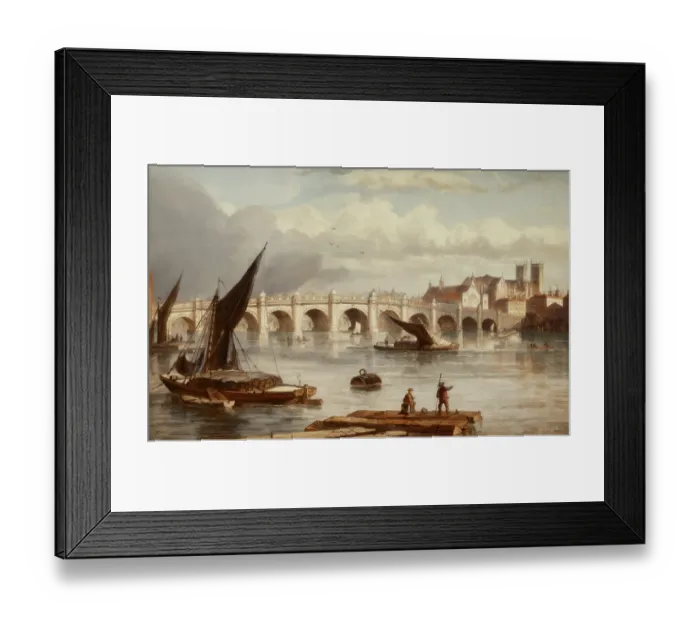 Framed Print : Westminster Bridge, bridge over the River Thames Framed Print : Westminster Bridge, bridge over the River Thames