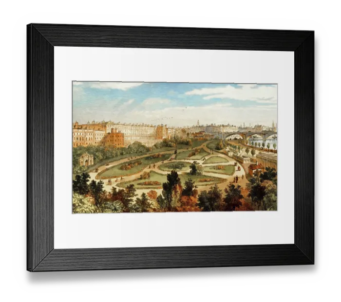 Framed Print : The Embankment from Charing Cross Bridge Framed Print : The Embankment from Charing Cross Bridge