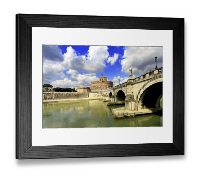 Framed Print : Tiber in Rome, Italy Framed Print : Tiber in Rome, Italy