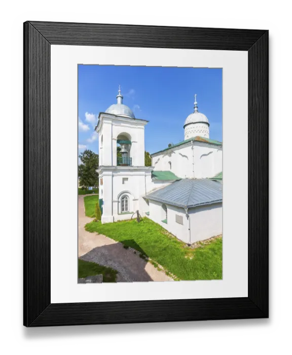 Framed Print : Orthodox church of St. Nicholas at the Izborsk medieval fortress Framed Print : Orthodox church of St. Nicholas at the Izborsk medieval fortress
