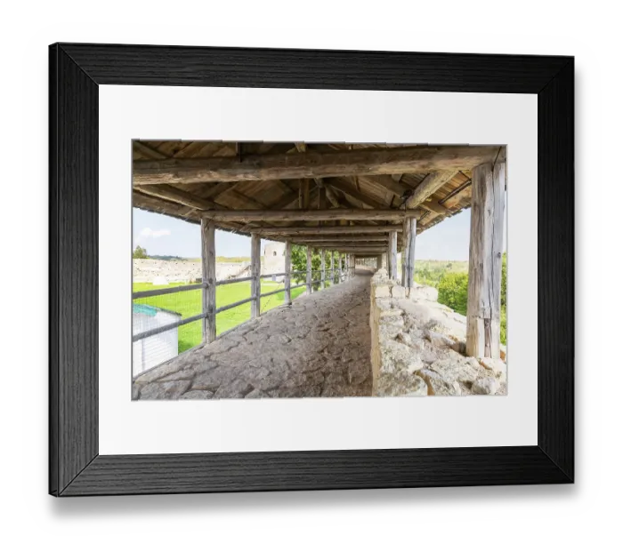 Framed Print : Ancient weathered rough stone walls and tower of the Izborsk fortress Framed Print : Ancient weathered rough stone walls and tower of the Izborsk fortress