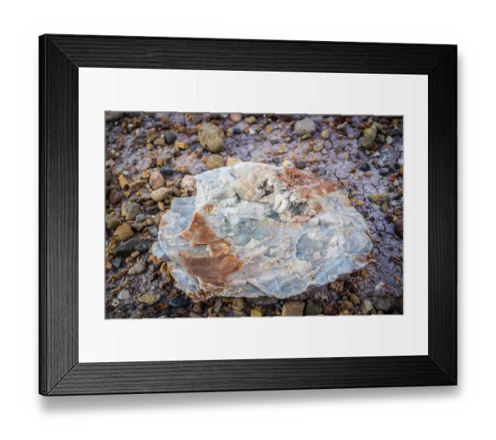 Framed Print : Mineral formation due to temperature changes in Petrified Forest Nationa Park