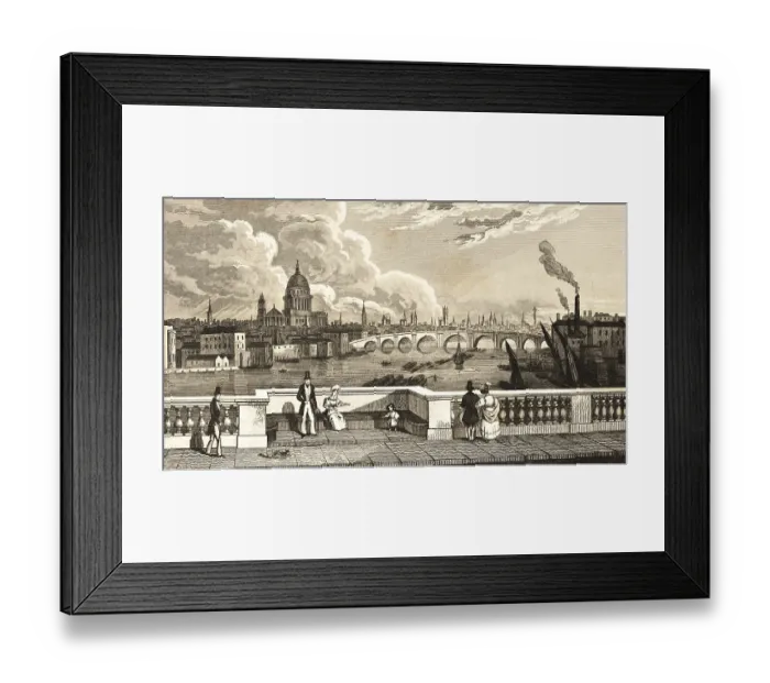 Framed Print : London cityscape with St Paul's Cathedral Framed Print : London cityscape with St Paul's Cathedral