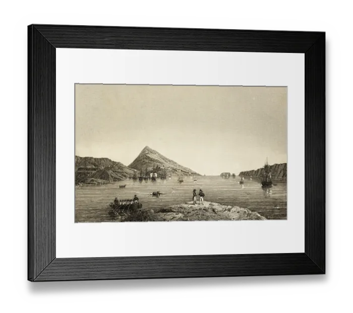 Framed Print : Navarino with Navarino Bay, today Pylos