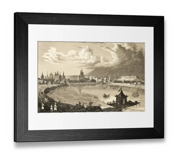 Framed Print : Cityscape of Kazan on the Volga Framed Print : Cityscape of Kazan on the Volga