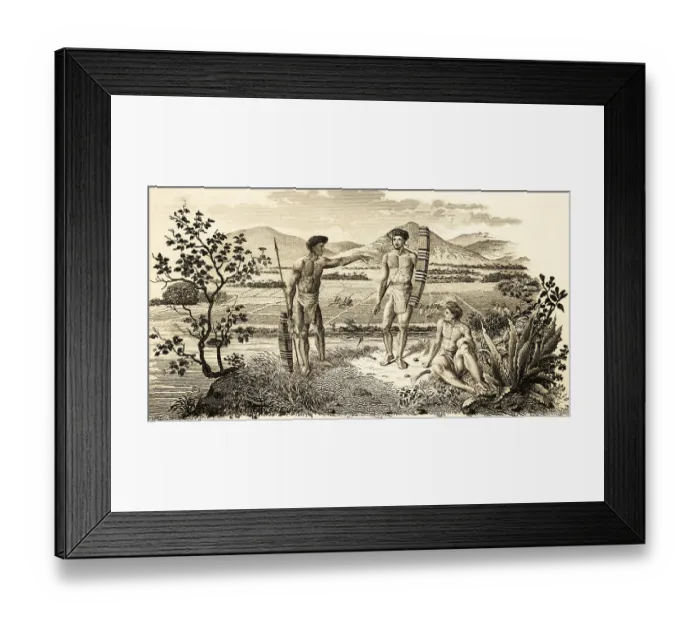 Framed Print : Alfuren, inhabitants of the Molucca Islands