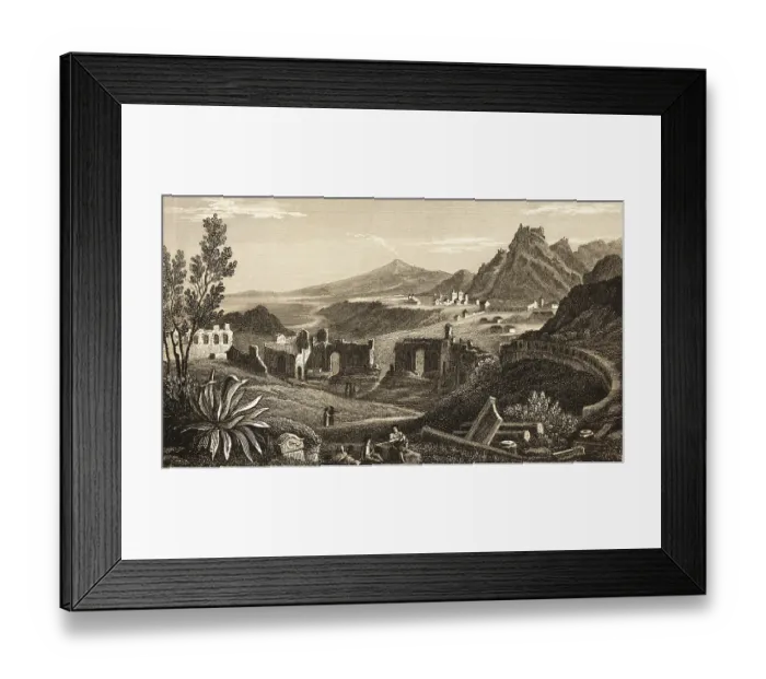 Framed Print : Taormina, Messina, Sicily, Italy