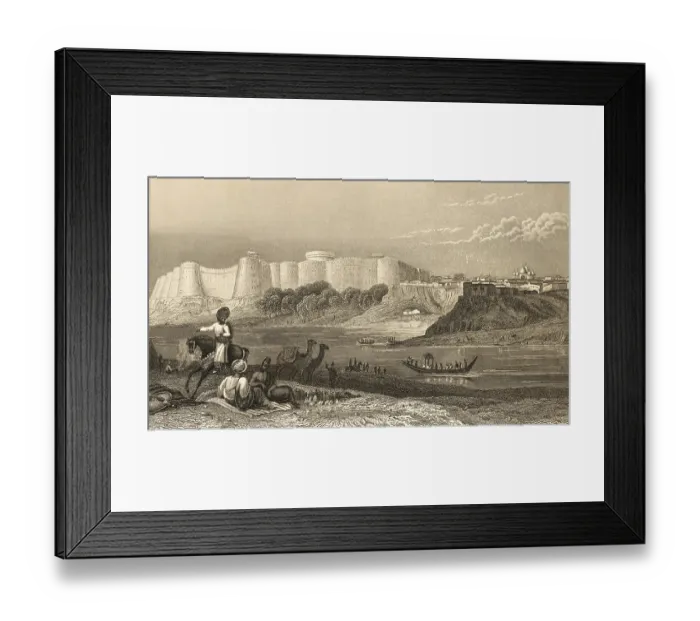 Framed Print : Bastion in Hyderabad, India, fortress