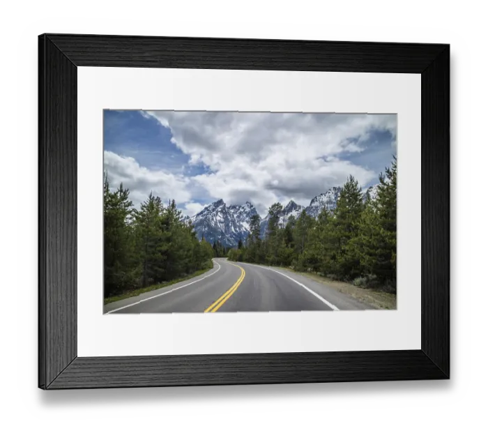 Framed Print : Road trip to the protected area of the beautiful preserve park