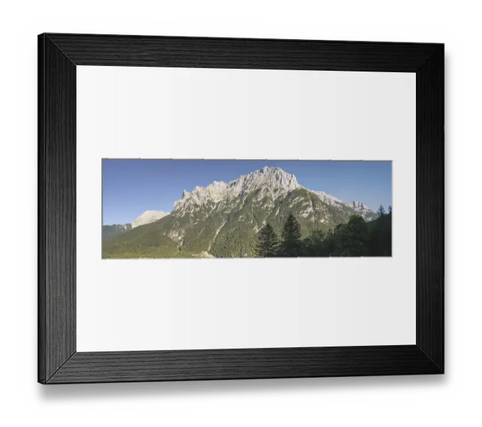 Framed Print : Panorama of the Karwendel near Mittenwald