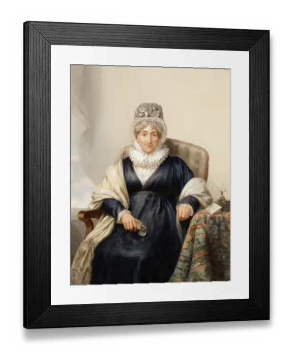 Framed Print : Hannah More, 1745 - 1833, English religious writer and philanthropist