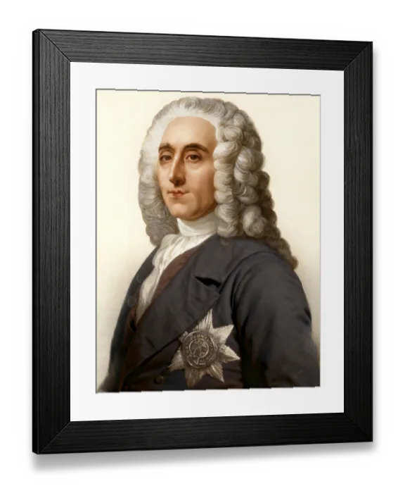 Framed Print : Philip Dormer Stanhope, 4th Earl of Chesterfield