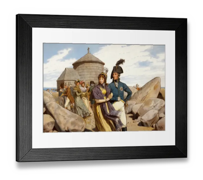 Framed Print : Louise of MecklenThe royal couple Framed Print : Louise of MecklenThe royal couple