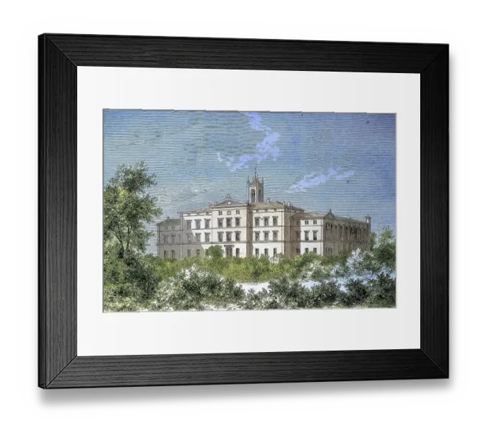 Framed Print : The Friedrichs-Orphanage, Orphanage