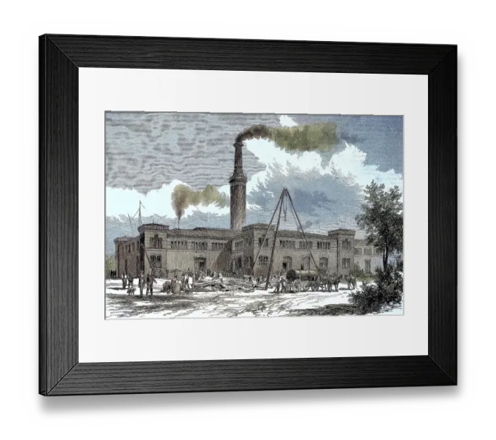 Framed Print : Borsig is a German engineering company