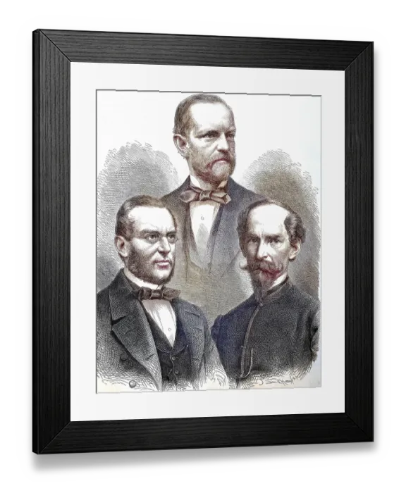 Framed Print : Franz Xaver Fragner, Knight Franz Ritter von Hopfen