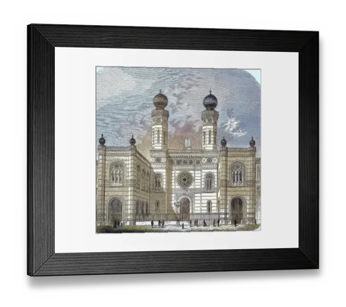 Framed Print : The synagogue on Dohany Street