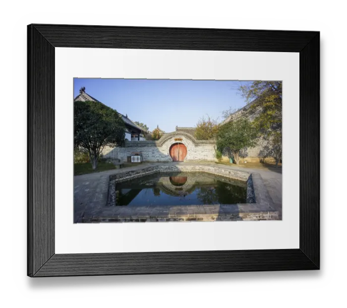 Framed Print : Ancient architectural complex of the Chen Family Mansion in Shangqiu Ancient City was a private residence during