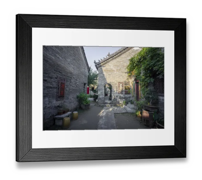 Framed Print : Ancient architectural complex of the Chen Family Mansion in Shangqiu Ancient City was a private residence during