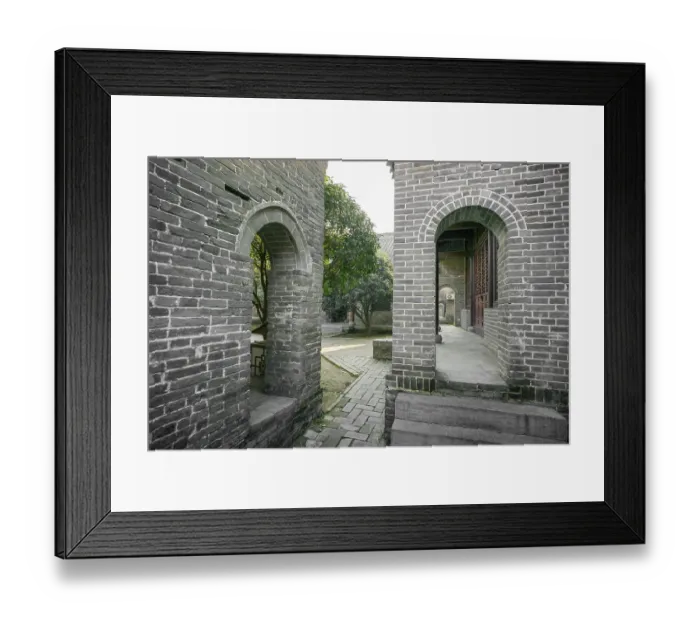 Framed Print : Ancient architectural complex of the Chen Family Mansion in Shangqiu Ancient City was a private residence during