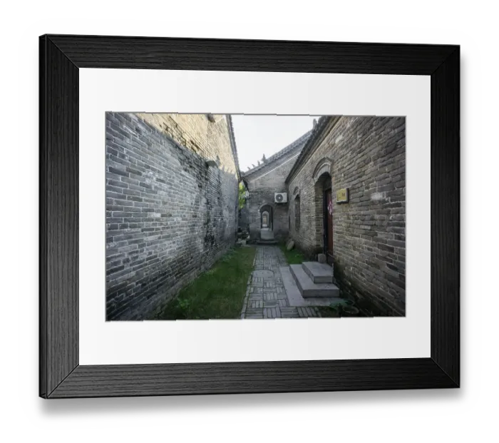 Framed Print : Ancient architectural complex of the Chen Family Mansion in Shangqiu Ancient City was a private residence during
