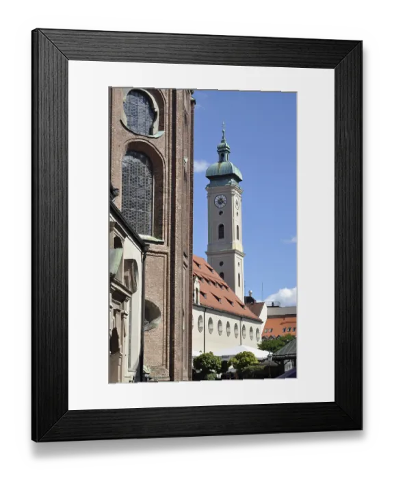 Framed Print : Holy Spirit Church, Munich, church