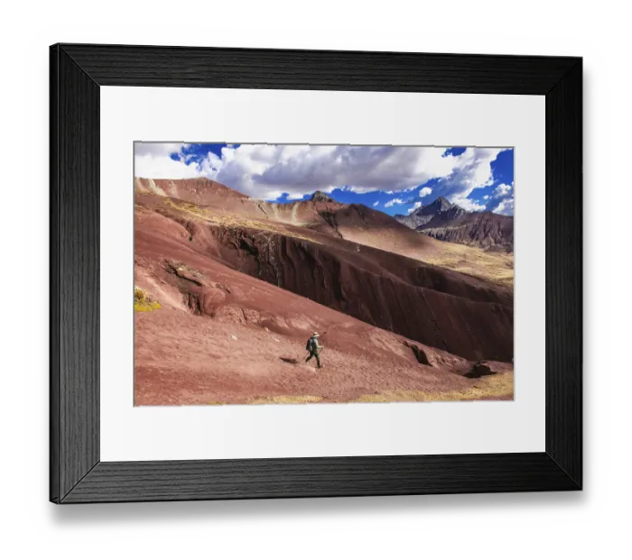Framed Print : Trekking group in the Rainbow Mountains Framed Print : Trekking group in the Rainbow Mountains