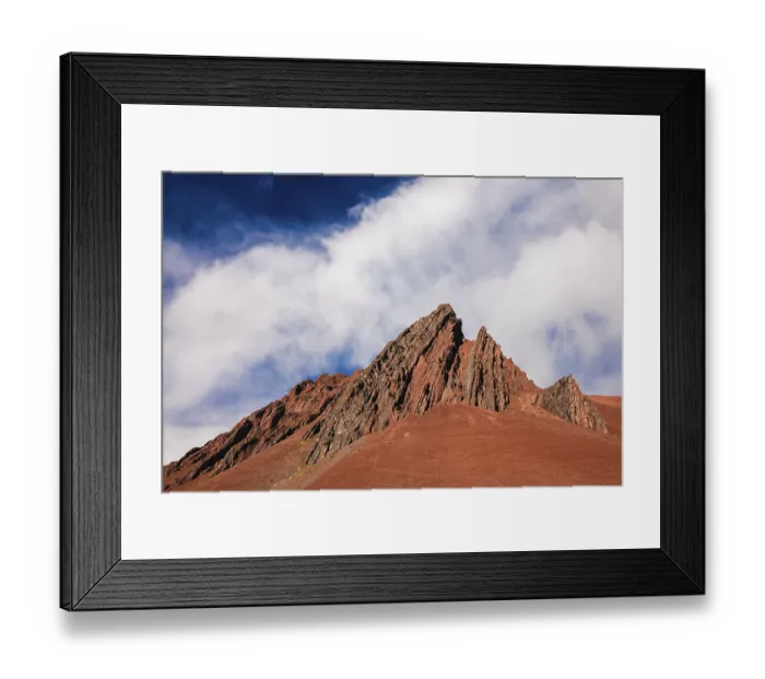 Framed Print : Bizzare rock formations near Huampococha