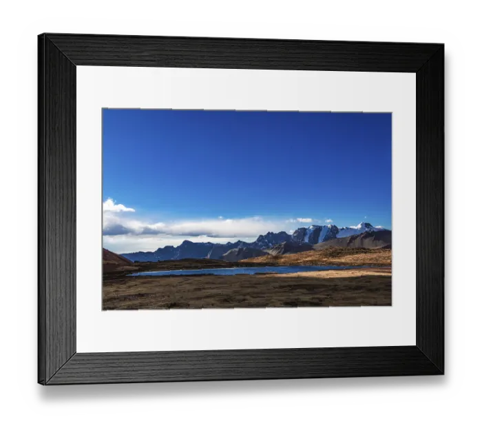 Framed Print : Huampococha Lagoon, Rainbow Mountains Framed Print : Huampococha Lagoon, Rainbow Mountains
