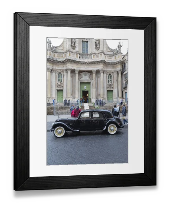 Framed Print : Vintage car, Catania, Sicily, Italy Framed Print : Vintage car, Catania, Sicily, Italy