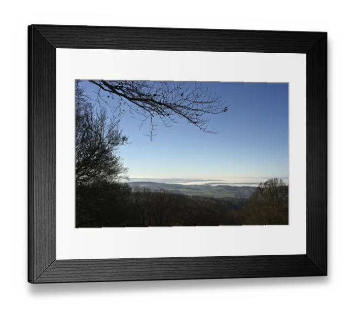 Framed Print : Fog in the Rhon Fog in the Rhn