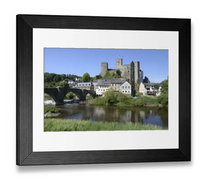 Framed Print : Lahn, Lahn Bridge and Runkel Castle in Runkel Framed Print : Lahn, Lahn Bridge and Runkel Castle in Runkel