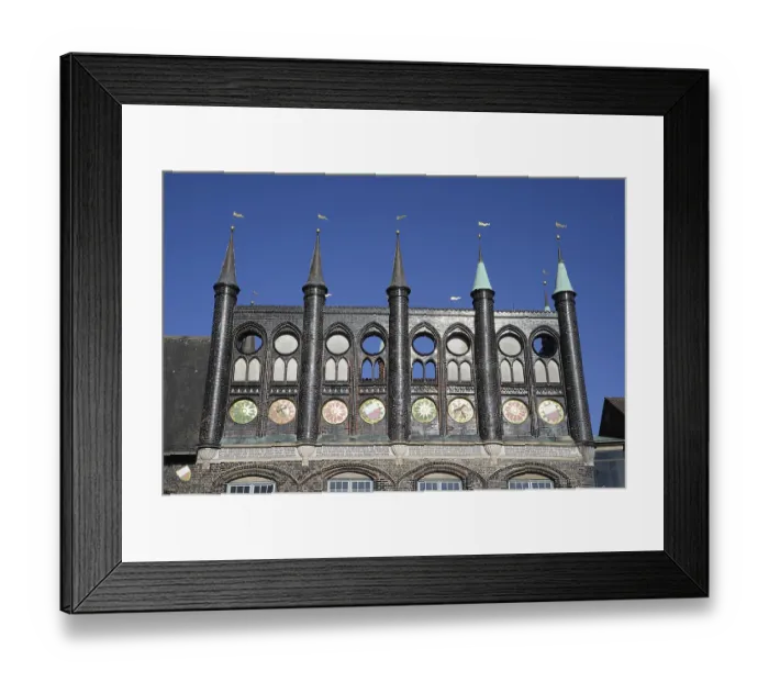Framed Print : Lubeck Town Hall Lbeck Town Hall