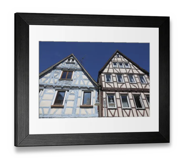 Framed Print : Fachwerk in Vaihingen an der Enz Framed Print : Fachwerk in Vaihingen an der Enz