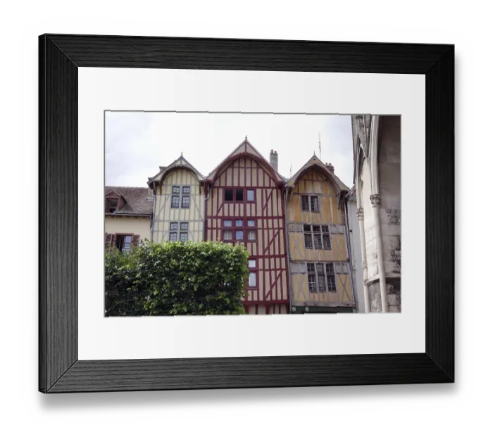 Framed Print : Timber frame in Troyes Framed Print : Timber frame in Troyes