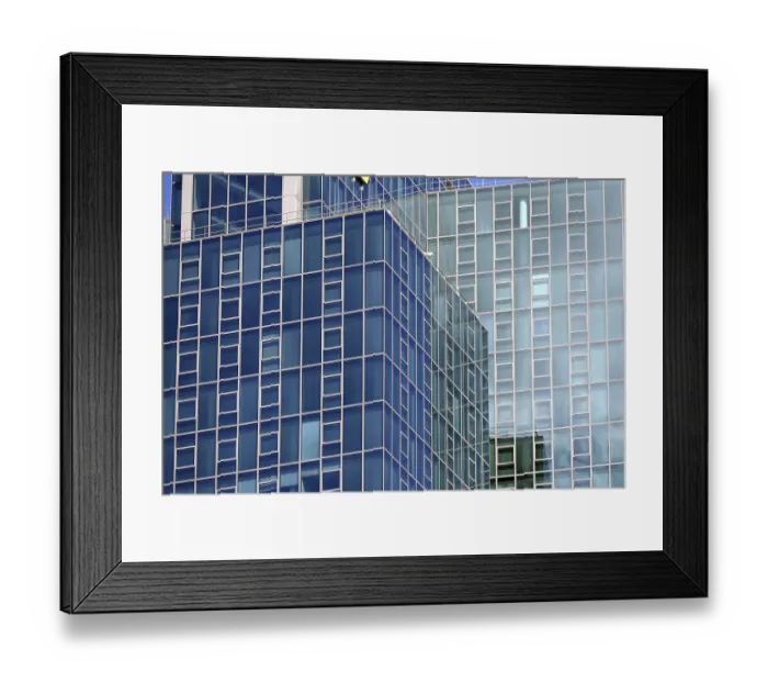 Framed Print : Glass facade Glass faade