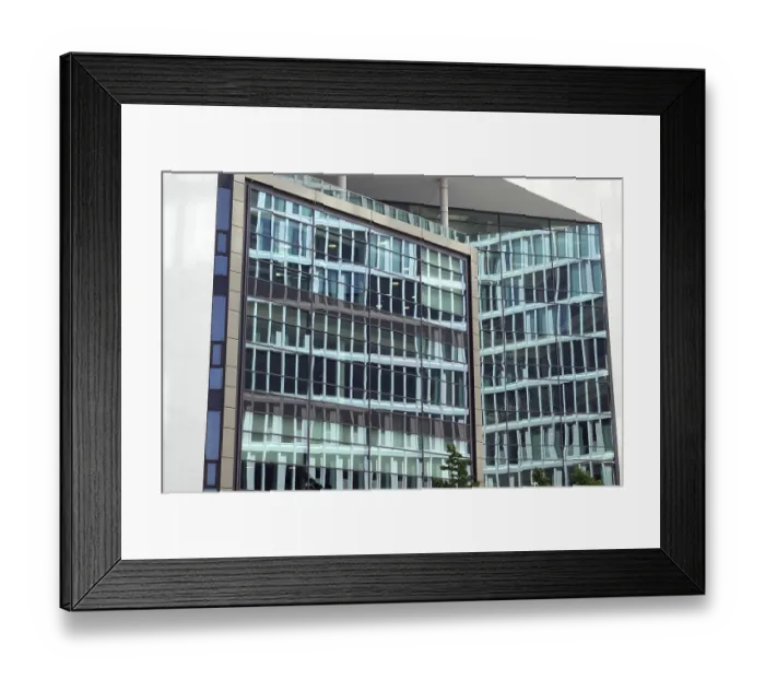Framed Print : Glass facade in Frankfurt Glass faade in Frankfurt Framed Print : Glass facade in Frankfurt Glass faade in Frankfurt