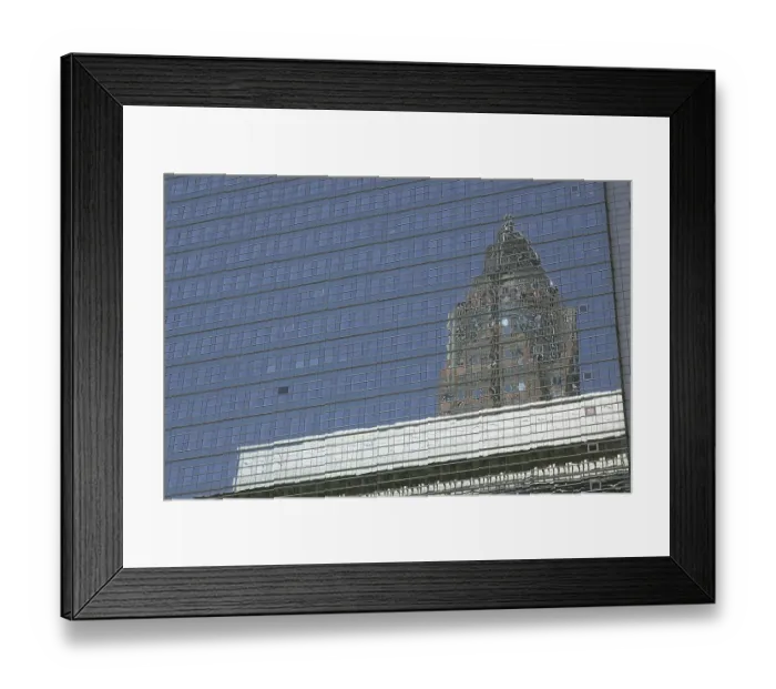 Framed Print : Reflection in Frankfurt