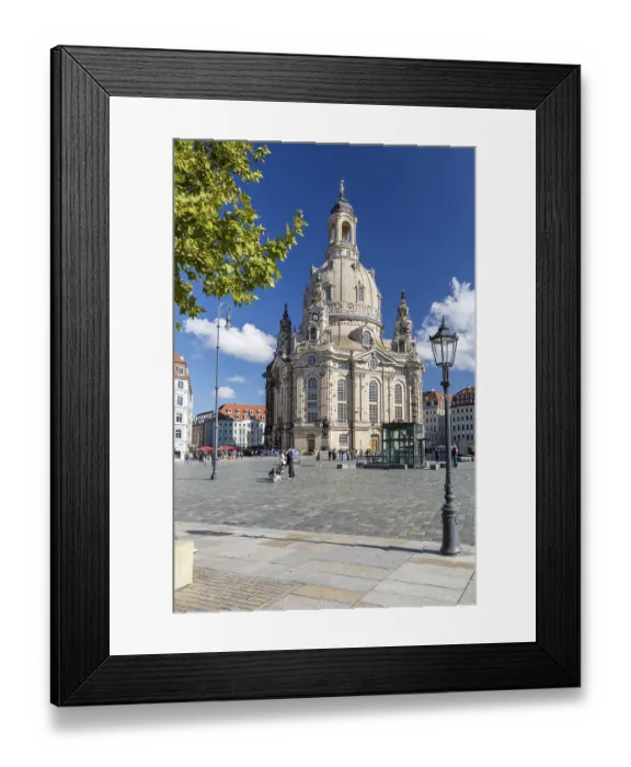 Framed Print : Church of Our Lady and Neumarkt in Dresden